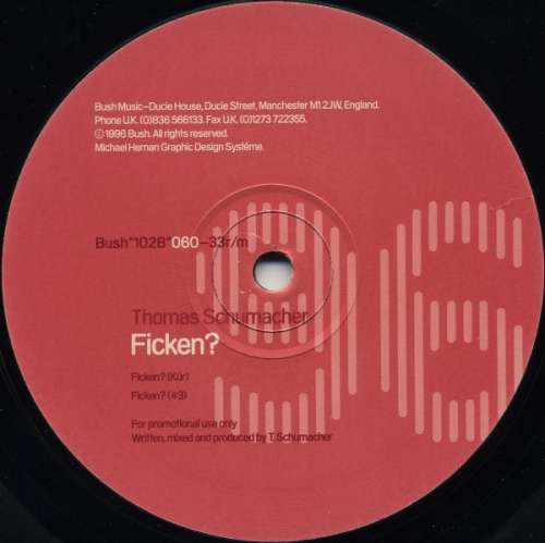Cover Thomas Schumacher - Ficken? (12, Promo, Dam) Schallplatten Ankauf