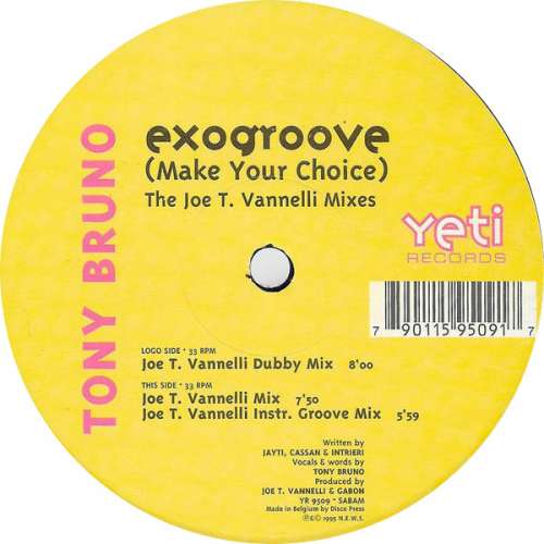Cover Tony Bruno - Exogroove (Make Your Choice) (12) Schallplatten Ankauf