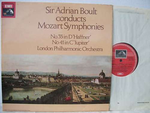 Cover Sir Adrian Boult, Mozart*, London Philharmonic Orchestra* - Symphonies No. 35 In D 'Haffner' / No. 41 In C 'Jupiter' (LP, Album, Quad) Schallplatten Ankauf