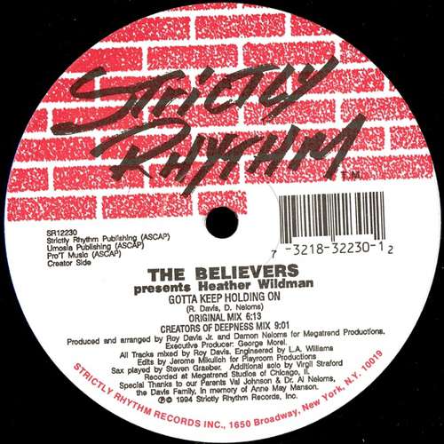 Cover The Believers Presents Heather Wildman - Gotta Keep Holding On (12) Schallplatten Ankauf