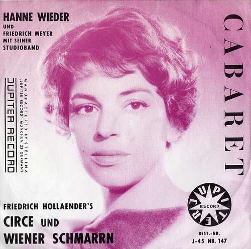 Cover Hanne Wieder Und Friedrich Meyer Mit Seiner Studio-Band - Circe / Wiener Schmarrn (7, Single) Schallplatten Ankauf