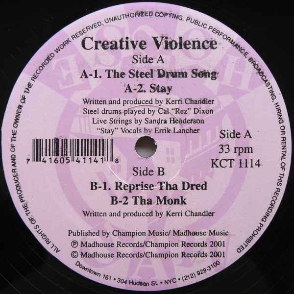 Cover Creative Violence - The Steel Drum Song (12) Schallplatten Ankauf