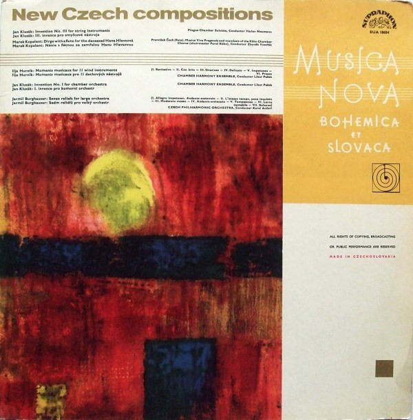 Cover Jan Klusák / Marek Kopelent / Ilja Hurník / Jarmil Burghauser - New Czech Compositions (LP, Mono, Club) Schallplatten Ankauf