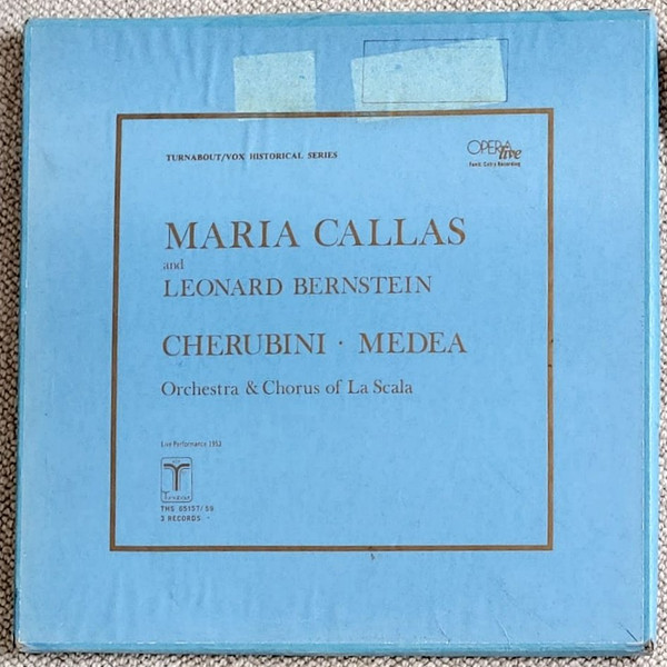 Cover Maria Callas, Leonard Bernstein, Luigi Cherubini, Orchestra Del Teatro Alla Scala, Coro Del Teatro Alla Scala - Medea (3xLP, Album, Mono + Box) Schallplatten Ankauf