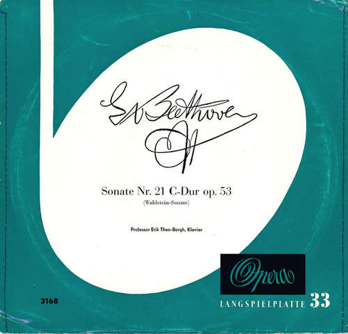 Cover L. v. Beethoven* - Sonate Nr. 21 C-Dur Op. 53 (Waldstein-Sonate) (10) Schallplatten Ankauf