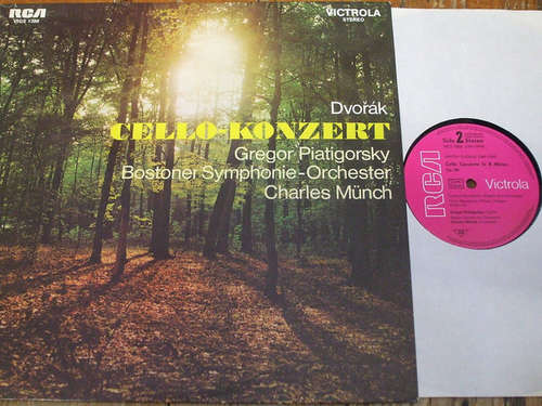 Cover Dvořák*, Piatigorsky* / Munch* and Boston Symphony Orchestra - Cello Concerto (LP, Album) Schallplatten Ankauf