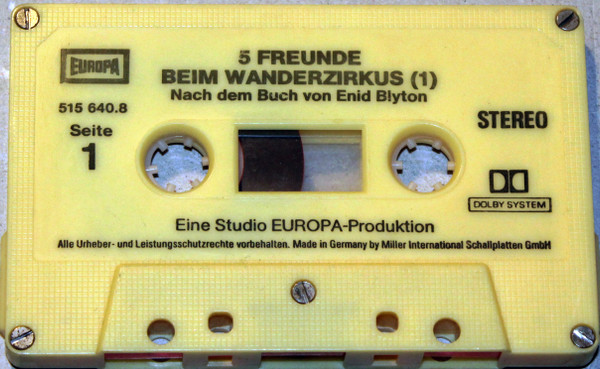 Cover Enid Blyton - Fünf Freunde  1 - Beim Wanderzirkus (Cass, Yel) Schallplatten Ankauf