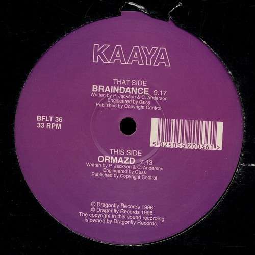 Cover Kaaya - Braindance / Ormazd (12) Schallplatten Ankauf
