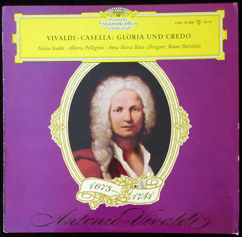 Cover Maria Stader, Alberta Pellegrini, Anna Maria Rota, Bruno Bartoletti - Vivaldi - Casella: Gloria Und Credo (LP, Mono) Schallplatten Ankauf
