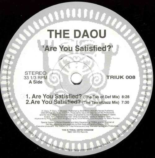 Cover The Daou - Are You Satisfied? (2x12) Schallplatten Ankauf