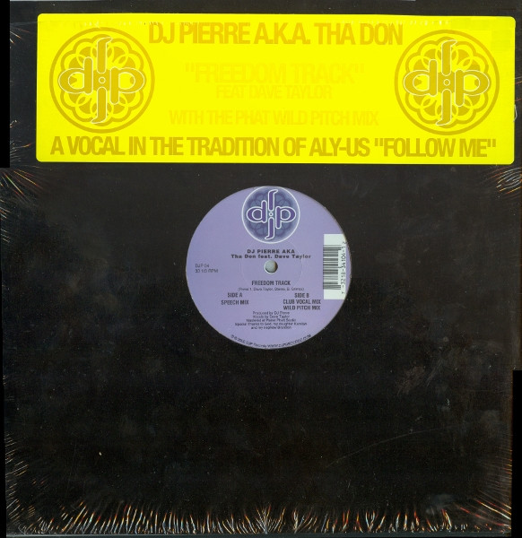 Cover DJ Pierre A.K.A. Tha Don* Feat. Dave Taylor - Freedom Track (12) Schallplatten Ankauf