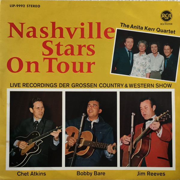 Cover Chet Atkins, Bobby Bare, Jim Reeves, The Anita Kerr Singers - Nashville Stars On Tour - Live Recordings Der Grossen Country & Western Show (LP, Album) Schallplatten Ankauf
