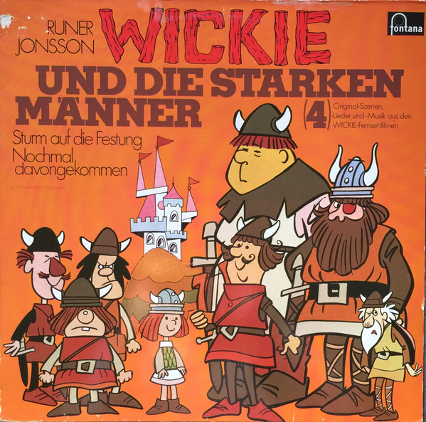 Cover Runer Jonsson - Wickie Und Die Starken Männer 4 - Sturm auf die Festung / Nochmal davongekommen (LP, Mono) Schallplatten Ankauf