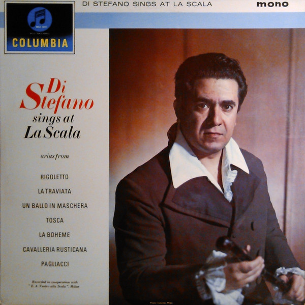 Cover Giuseppe di Stefano with Orchestra Of La Scala Opera House, Milan* - Sings At La Scala (LP, Mono) Schallplatten Ankauf