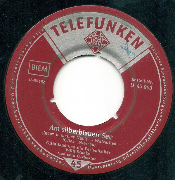 Cover Gitta Lind - Am Silberblauen See (Ganz In Meiner Näh') (7, Single) Schallplatten Ankauf