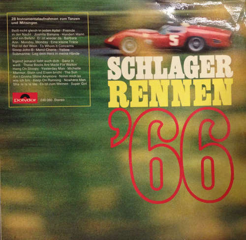 Cover Orchester Pete Danby - Schlagerrennen '66 (LP, Album) Schallplatten Ankauf