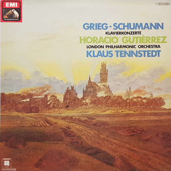 Bild Grieg*, Schumann*, Horacio Gutiérrez, The London Philharmonic Orchestra, Klaus Tennstedt - Grieg - Schumann Piano Concertos (LP, Album, Quad) Schallplatten Ankauf