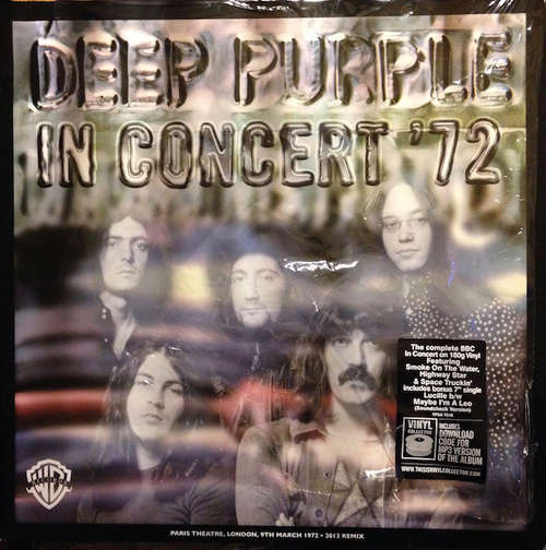 Cover Deep Purple - In Concert '72 (2xLP, Album, RE + 7, Single) Schallplatten Ankauf