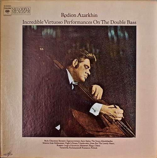 Cover Rodion Azarkhin* - Incredible Virtuoso Performances On The Double Bass (LP, Album) Schallplatten Ankauf
