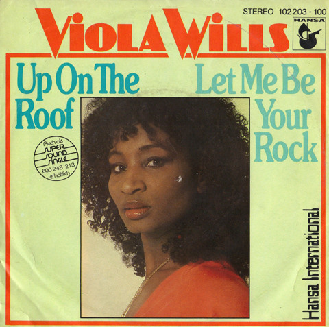 Cover Viola Wills - Up On The Roof / Let Me Be Your Rock (7, Single) Schallplatten Ankauf
