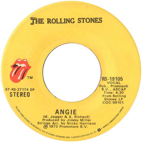 Cover The Rolling Stones - Angie (7, Single) Schallplatten Ankauf