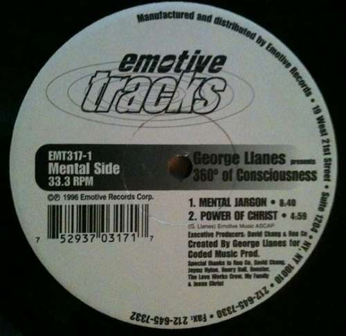 Cover George Llanes - 360 Degrees Of Conscious EP (12, EP) Schallplatten Ankauf
