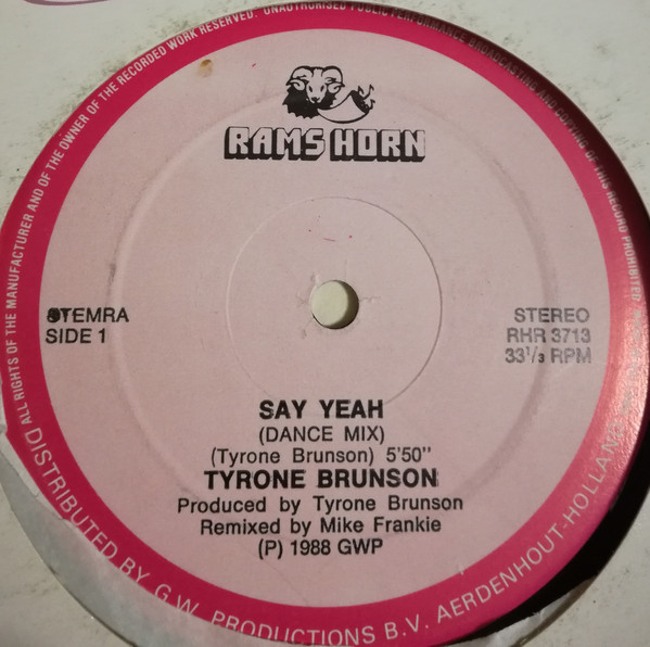 Bild Tyrone Brunson - Say Yeah (12) Schallplatten Ankauf
