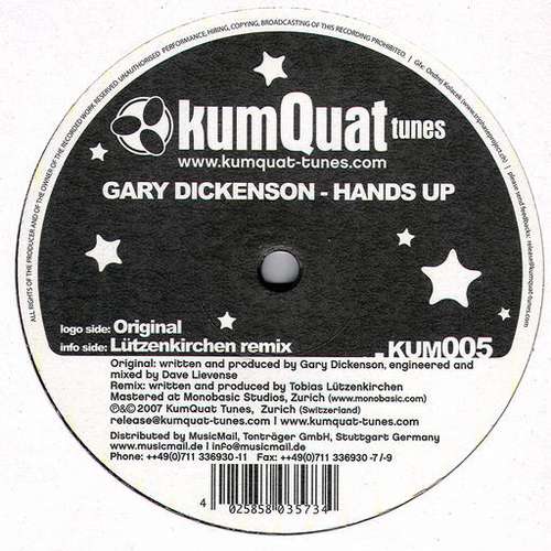 Bild Gary Dickenson - Hands Up (12) Schallplatten Ankauf