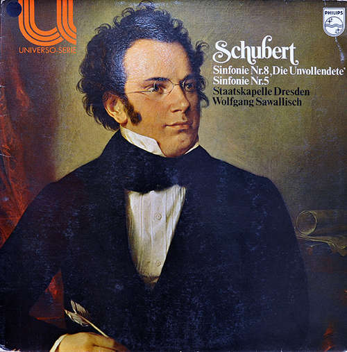 Cover Schubert*, Staatskapelle Dresden, Wolfgang Sawallisch - Sinfonie Nr.8, Die Unfollendete' / Sinfonie Nr.5 (LP, Album) Schallplatten Ankauf