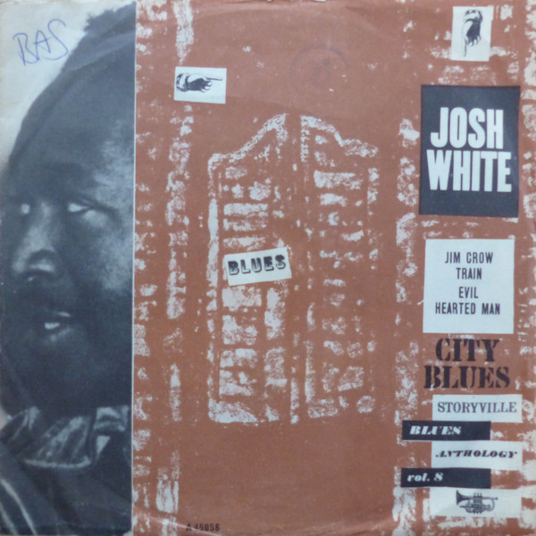 Cover Josh White - Jim Crow Train / Evil Hearted Man (7, Single) Schallplatten Ankauf