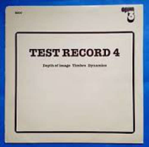 Cover Various - Test Record 4 - Depth Of Image Timbre Dynamics (LP) Schallplatten Ankauf