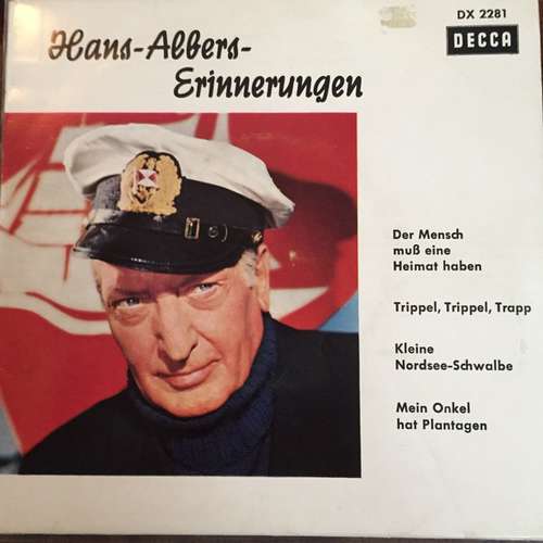 Cover Hans Albers - Hans-Albers-Erinnerungen (7, EP, Mono) Schallplatten Ankauf