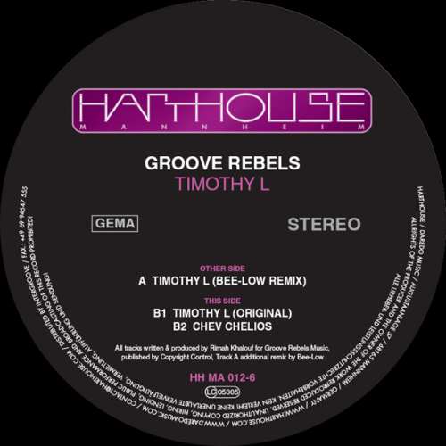 Cover Groove Rebels - Timothy L (12) Schallplatten Ankauf
