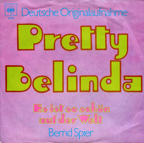 Cover Bernd Spier - Pretty Belinda (7, Single) Schallplatten Ankauf