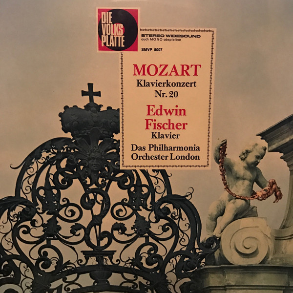 Cover Mozart*, Edwin Fischer, Das Philharmonia Orchester, London* - Klavierkonzert Nr. 20 (LP) Schallplatten Ankauf