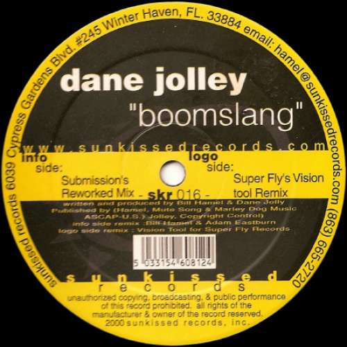 Cover Dane Jolley - Boomslang (12) Schallplatten Ankauf