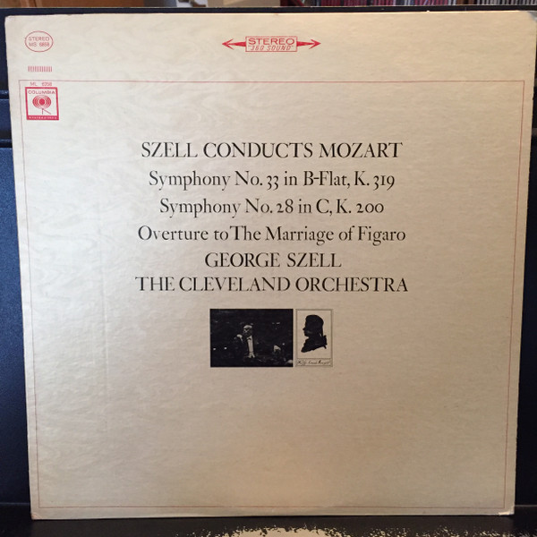 Cover Szell* Conducts Mozart*, The Cleveland Orchestra - Symphony No. 33 In B-Flat, K. 319 / Symphony No. 28 In C, K. 200 / Overture To The Marriage Of Figaro (LP, RE) Schallplatten Ankauf