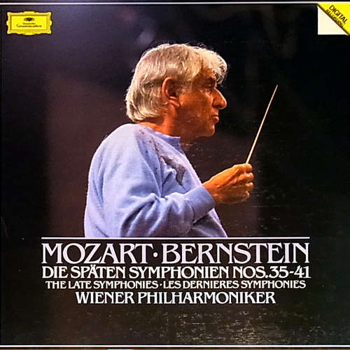 Cover Mozart*, Bernstein*, Wiener Philharmoniker - Die Späten Symphonien Nos. 35-41 (3xLP, Comp, Dig + Box) Schallplatten Ankauf