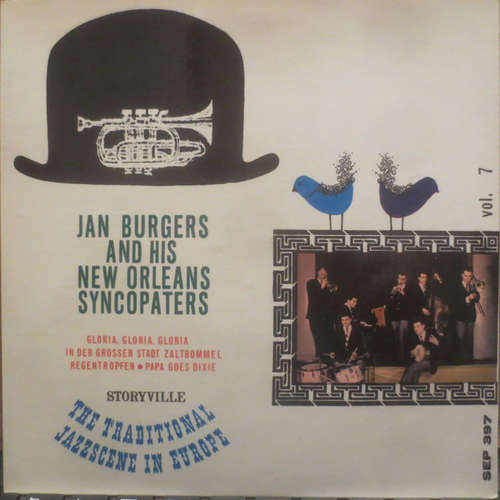 Cover Jan Burgers And His The New Orleans Syncopaters* - Gloria, Goloria, Gloria / In Der Großen Stadt Zaltbommel / Regentropfen / Papa Goes Dixie (7, EP) Schallplatten Ankauf