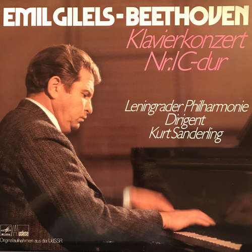 Cover Ludwig van Beethoven - Emil Gilels, Kurt Sanderling, Die Leningrader Philharmonie* - Klavierkonzert Nr.1 C-dur (LP) Schallplatten Ankauf