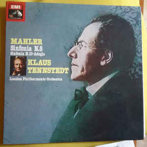 Cover Gustav Mahler, Klaus Tennstedt, The London Philharmonic Orchestra - Mahler Symphony No.5, Symphony 10 Adagio (2xLP) Schallplatten Ankauf