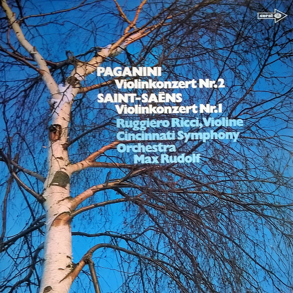 Cover Paganini* / Saint-Saëns* - Ruggiero Ricci - Violinkonzert Nr. 2 H-moll / Violinkonzert Nr. 1 A-dur (LP) Schallplatten Ankauf