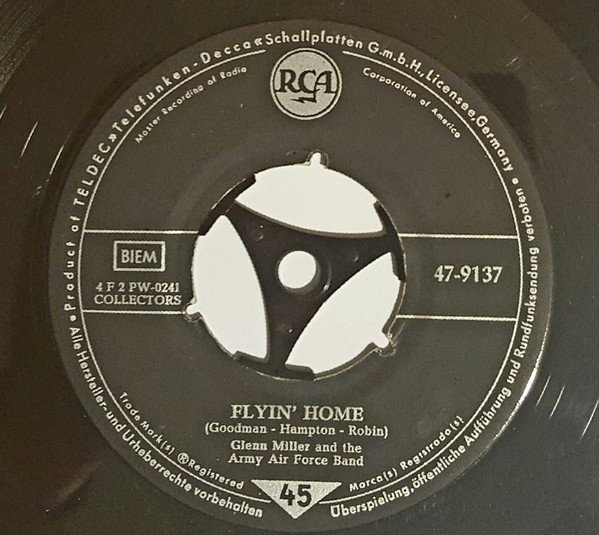 Cover Glenn Miller And The Army Air Force Band - Flyin' Home (7, Single) Schallplatten Ankauf