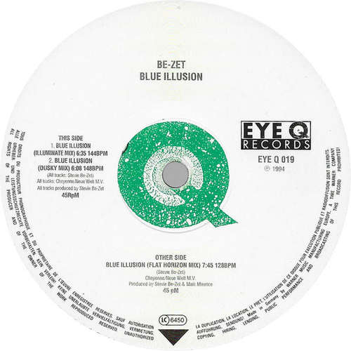 Cover Be-Zet* - Blue Illusion (12) Schallplatten Ankauf