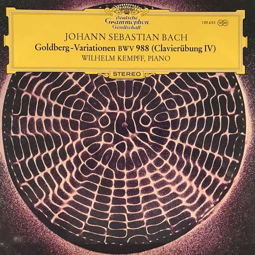 Cover Johann Sebastian Bach - Wilhelm Kempff - Goldberg-Variationen BWV 988 (Clavierübung IV) (LP, Album) Schallplatten Ankauf