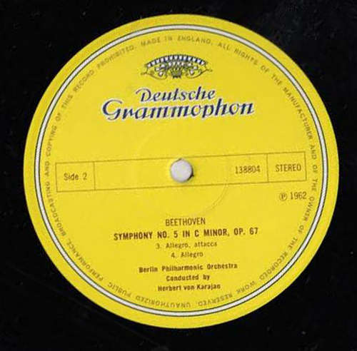Cover Beethoven* - Berliner Philharmoniker • Herbert von Karajan - Symphonie Nr.5 (LP, Album, RP) Schallplatten Ankauf