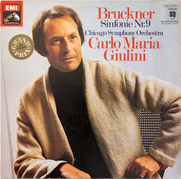 Cover Bruckner* : Carlo Maria Giulini, Chicago Symphony Orchestra* - Sinfonie Nr.9 (LP, Album, Quad) Schallplatten Ankauf