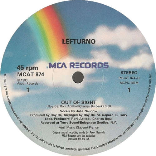 Cover Lefturno - Out Of Sight (12) Schallplatten Ankauf