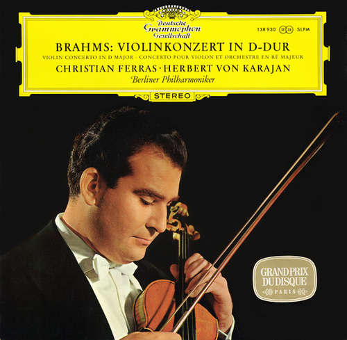 Cover Brahms*, Christian Ferras, Herbert von Karajan, Berliner Philharmoniker - Violinkonzert In D-dur (LP, RE) Schallplatten Ankauf