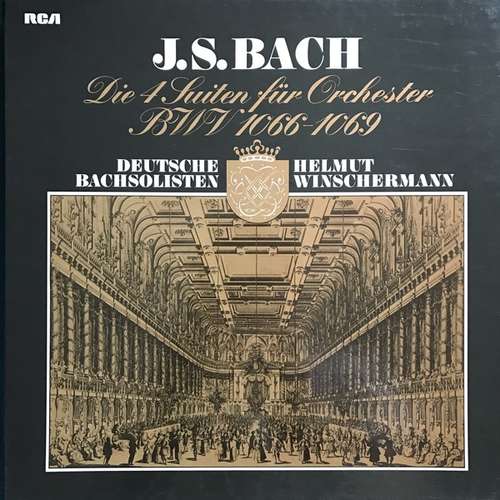 Cover Johann Sebastian Bach - Die 4 Suiten für Orchester BWV 1066-1069 / Deutsche Bachsolisten / Helmut Winschermann (2xLP, Album, Box) Schallplatten Ankauf